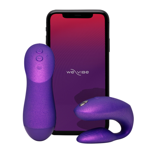 Вибратор для пар We-Vibe Chorus Pro фиолетовый, силикон,4,1