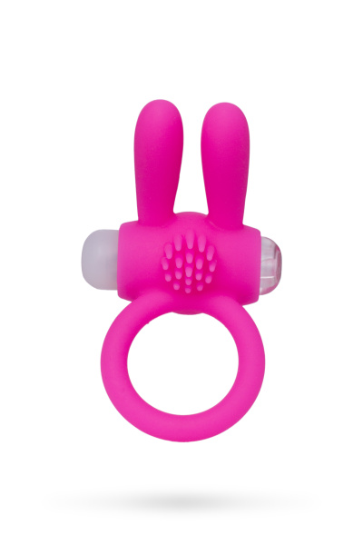 Виброкольцо розовое TOYFA A-Toys,силикон,Ø2,5 см