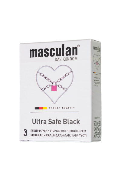 Презервативы Masculan, ultra 4, ультрапрочные, 19 см, 5,3 см, 3 шт.