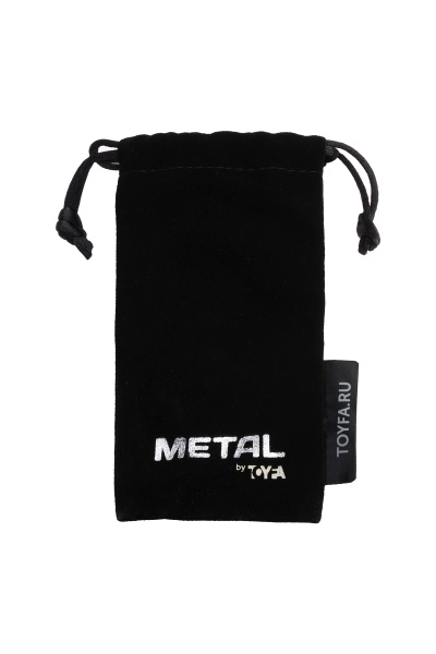 Анальная втулка TOYFA Metall, металл, серебряная с кристаллом цвета алмаз, 9,2 см, Ø 4 см, 425 г
