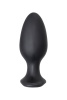 Анальная втулка Lovense Hush 2 (L), силикон, черная, 12,1 см